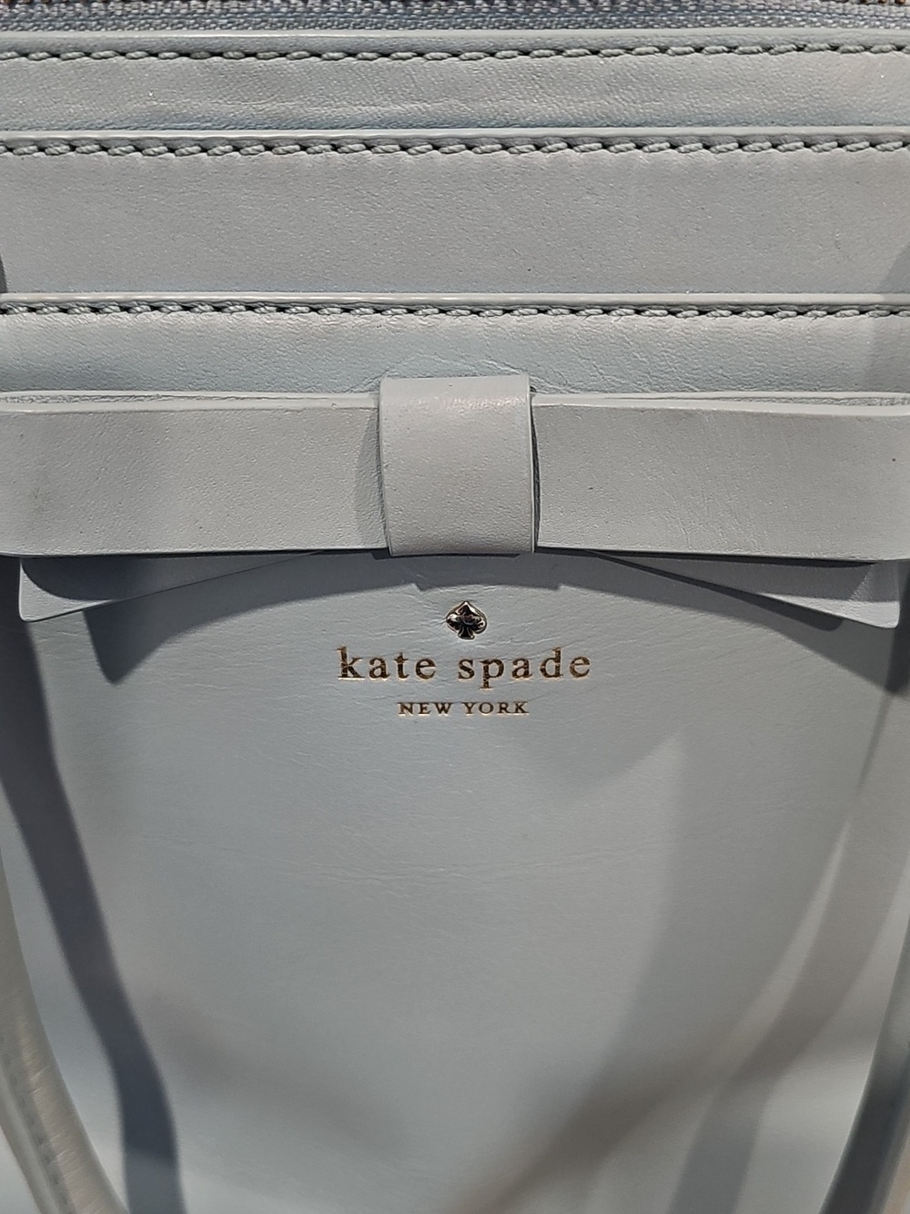 Kate Spade Tallow Court Jennifer Leather Satchel - Baby Blue Storybook Lining - Picture 12 of 16